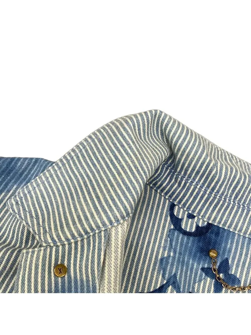 Louis Vuitton Striped Work Denim Jacket #300489L12B